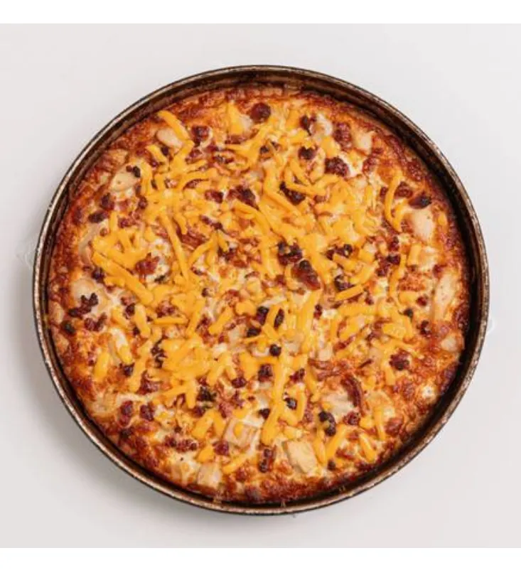 Chicken Bacon Ranch Pizza at Pizza 64 Saddlepeace - Chicken, bacon, ranch, and cheddar with mozzarella